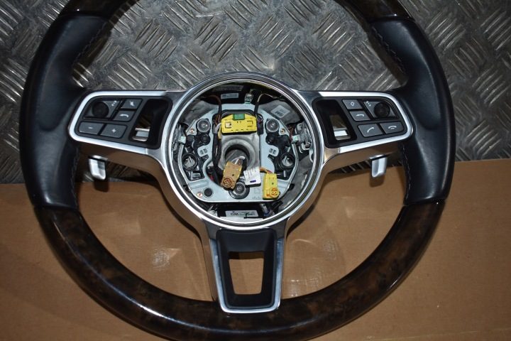 ИДЕАЛЬНЫЙ РУЛЬ ДЕРЕВО С ПОДОГРЕВОМ PORSCHE CAYENNE 9Y PANAMERA 971 1, фото 4