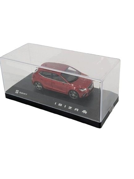 Seat Ibiza FR модель автомобиля 1:43 miniatura, красная, фото 4