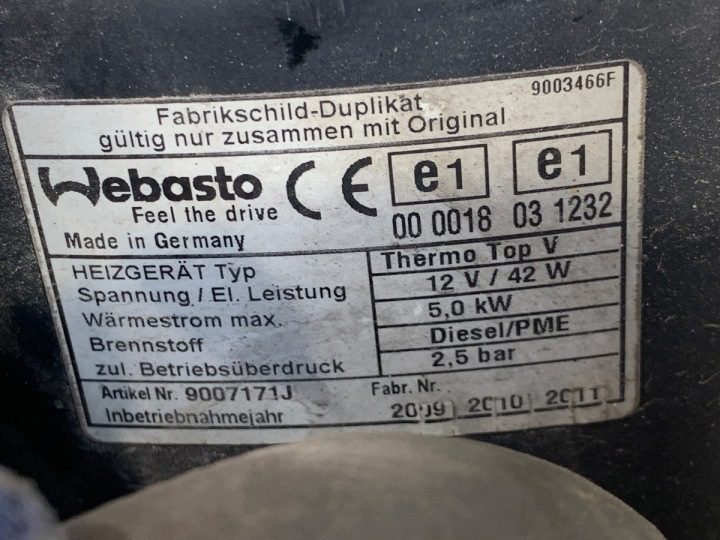 WEBASTO LAND ROVER RANGE ROVER SPORT I 6H22-70G308-AA ВНЕДОРОЖНИК 3.6 05-13, фото 6