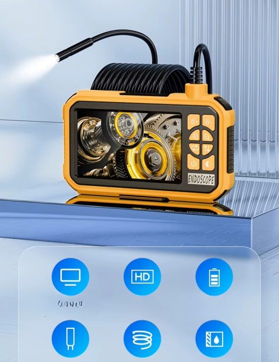 Эндоскоп Инспекционная камера Boroskopa 2600 мАч 10m IP67 4.3- Дюйм 1080P HD, фото 10
