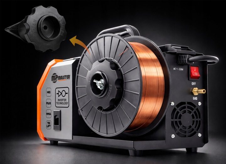 Сварочный инвертор ПОЛУАВТОМАТ IGBT FLUX MIG MAG MMA Majster MP0142 Pro 5 кг, фото 4