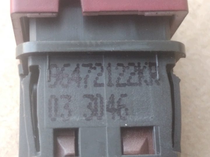 Выключатель аварийной сигнализации Peugeot 207 96472122KR, фото 4