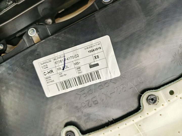 TOYOTA C-HR ЛЕВАЯ ОБШИВКА ДВЕРИ ПЕРЕДНЯЯ ОБИВКА 67061-F4170, фото 14