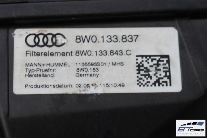 Audi A4 A5 корпус фильтра воздуха 8W0133837 8W0133835 8W0133843C 8W B9 8W0, фото 15