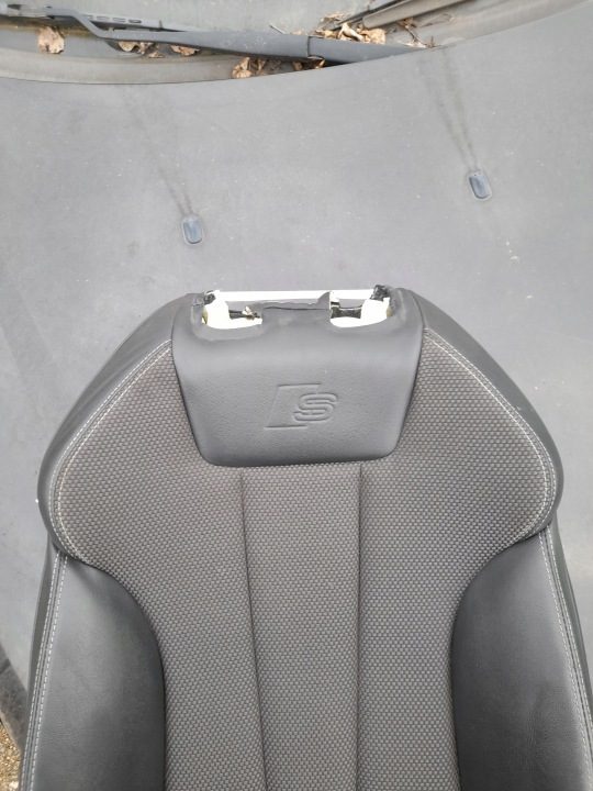 Audi A4 B9 обшивка сиденья левая S-LINE полукожа ALLCANTARA, фото 2