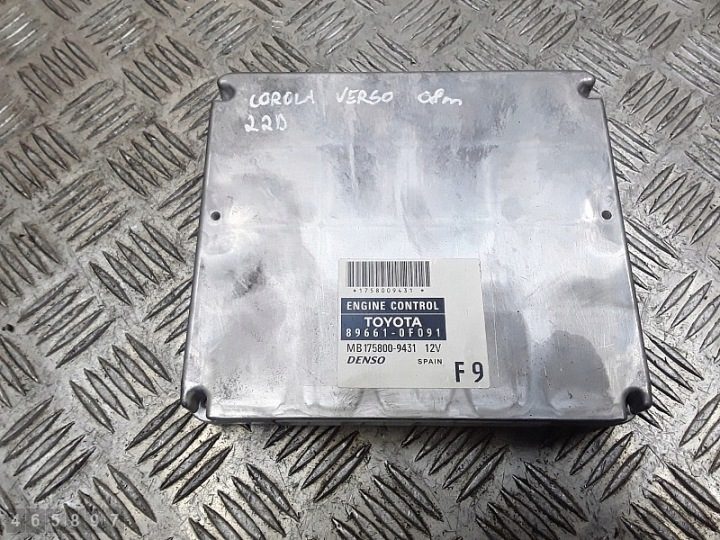 2008 Toyota Corolla Verso ЭБУ 2200d4d 896610f091 mb1758009431, фото 1