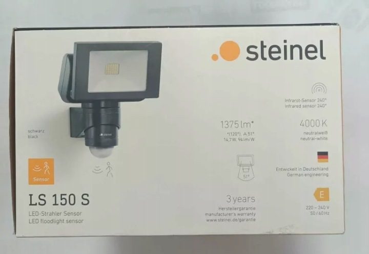 Прожектор проектор LED 14,7W LS150 датчик движения черный ST052546 Steinel, фото 1
