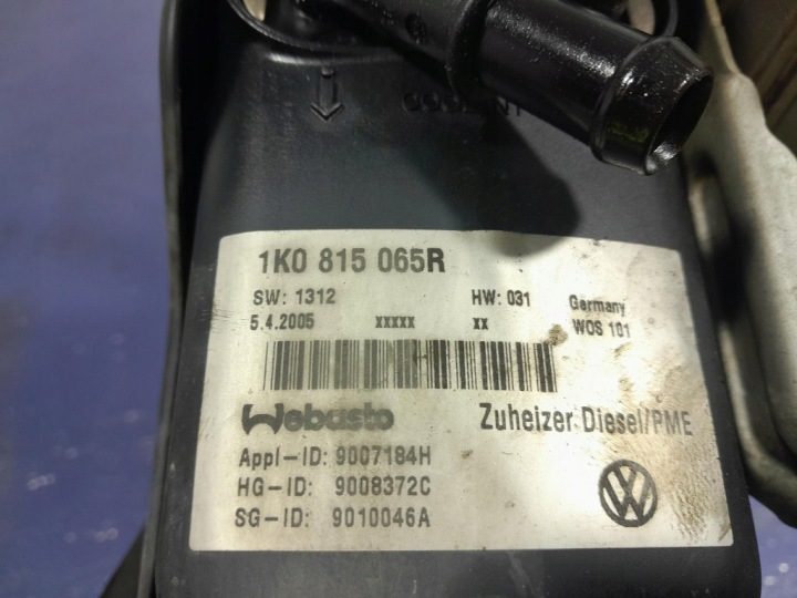 VW TOURAN I 2.0 TDI WEBASTO ОТОПИТЕЛЬ 1K0815065R, фото 6
