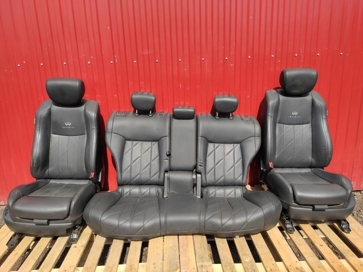 Infiniti FX30D салон сиденье диван обшивки комплект кожа в хорошем состоянии, фото 1