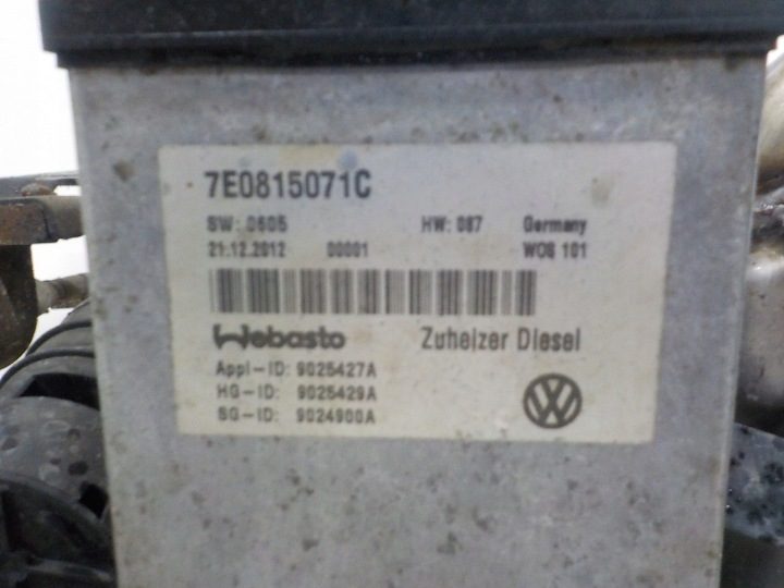 VW T5 TRANSPORTER РЕСТАЙЛИНГ 2,0 TDI WEBASTO АВТОНОМНЫЙ ОТОПИТЕЛЬ 7E0815071C, фото 5