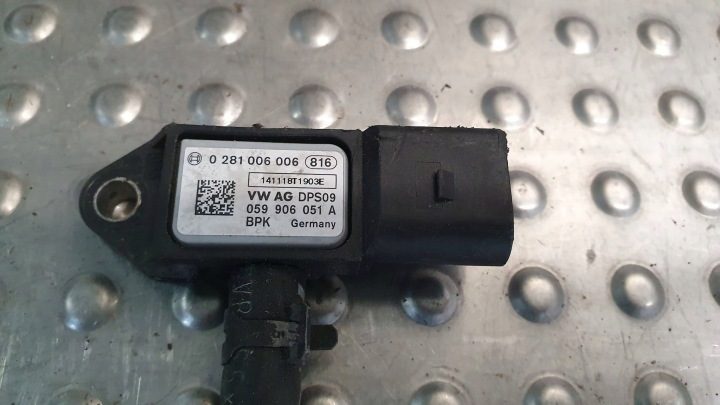 ДАТЧИК ДАВЛЕНИЯ ВЫХЛОПНЫХ ГАЗОВ DPF AUDI VW 3.0 TDI 05- 059906051A, фото 2