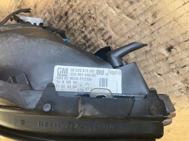 OPEL ASTRA 2 II G ХЭТЧБЕК ФАРА ПРАВАЯ ПЕРЕДНЯЯ 90520878 RH, фото 6