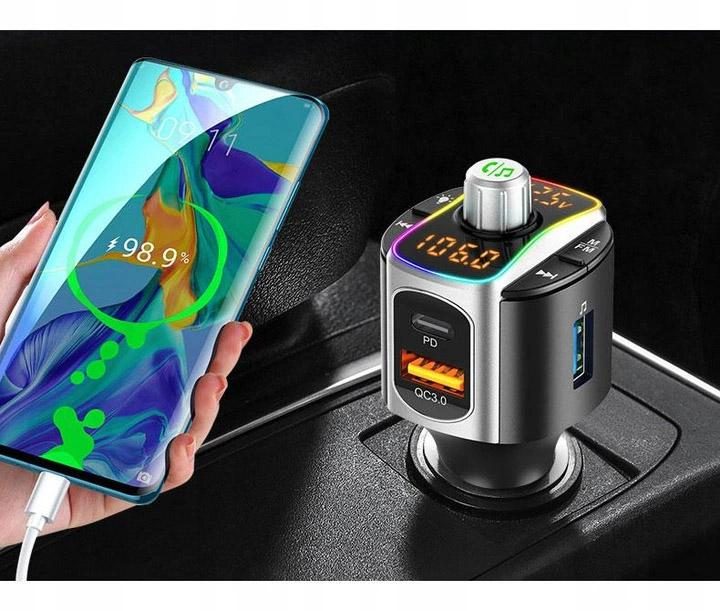 Transmiter FM Bluetooth комплект громкоговорящий FME2, фото 12