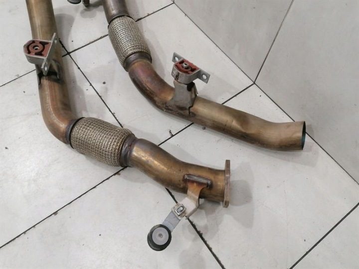 BENTLEY BENTAYGA 36A MK2 Down Труба Комплект 4M0253350BE Выхлоп Система Muffler, фото 4