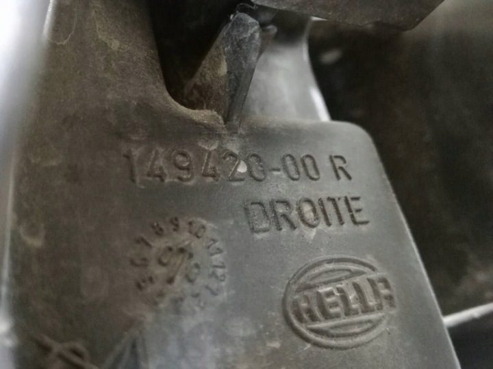 Фара правая передняя RENAULT LAGUNA I (B56_, 556_) 14942000 1.6L бензин, фото 8