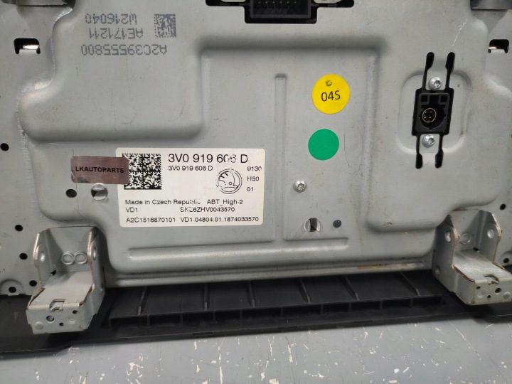 SKODA SUPERB 3 III 3V ДИСПЛЕЙ МОНИТОР МАГНИТОЛА ЭКРАН НАВИГАЦИИ 3V0919606D, фото 10