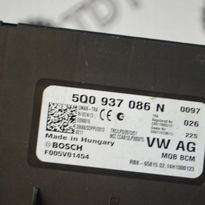 Блок комфорта SKODA OCTAVIA I (1U2) 5Q0937086N 1.6L дизель 2014, фото 5