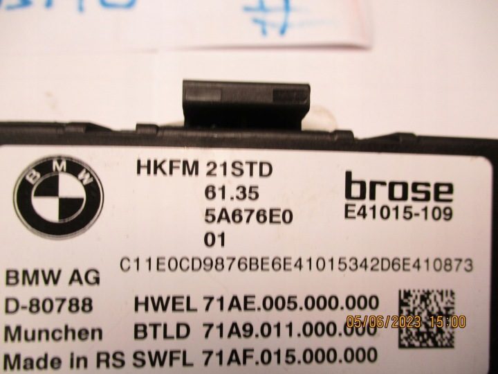 Блок управления КРЫШКИ BMW 2 U06 5A676E0, фото 3