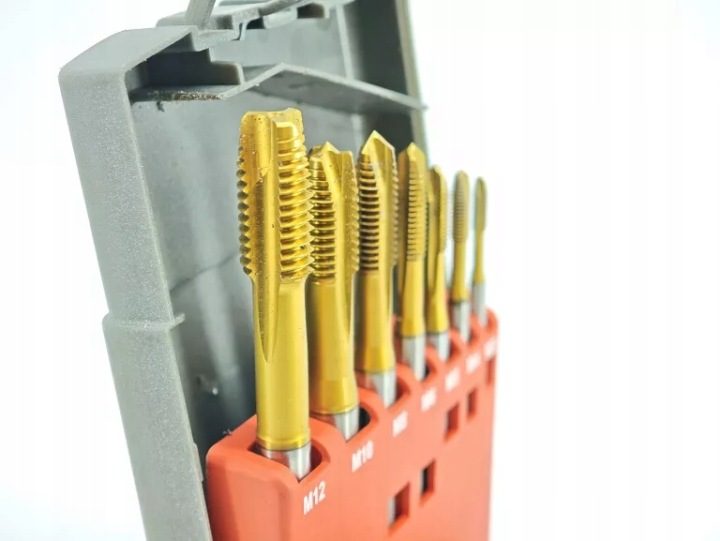 Комплект метчиков Fanar M3-M12 maszynowe skrętne kobaltowe Z2-513X15-0310, фото 2