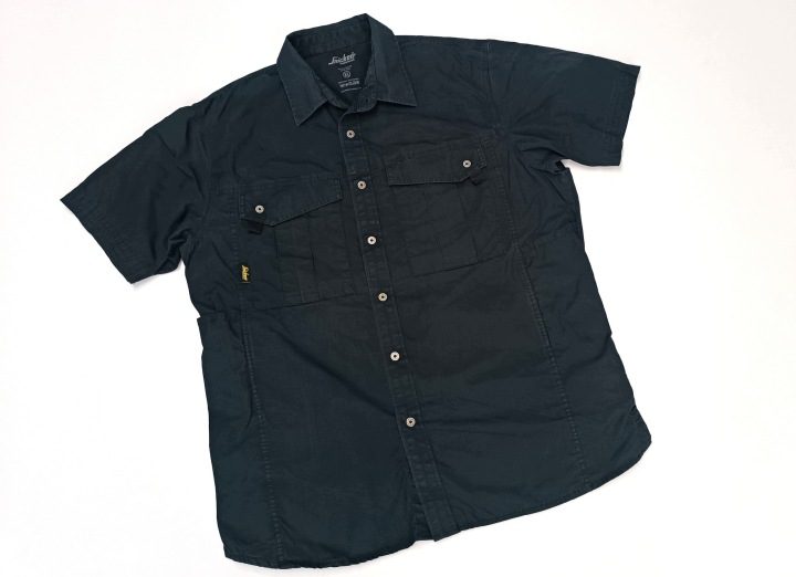 Snickers Workwear Koszula Рабочий Rip-Стоп Короткий Рукав Графит XL 8506, фото 1