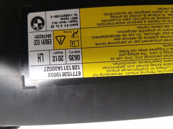 Подушка безопасности сиденья передняя левая BMW 3 (E90) 87715361908X 2.0L дизель, фото 2