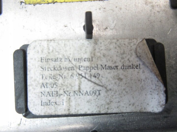 Защита гнезда прикуривателя BMW OE 6951149, фото 11