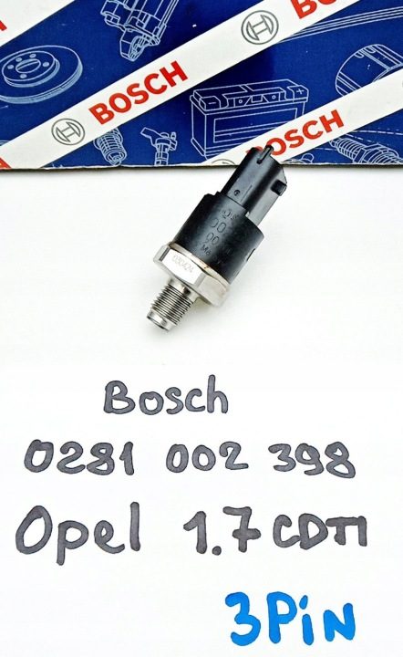W-wa 0281002398 OE ДАТЧИК ДАВЛЕНИЯ ТОПЛИВА В МОЛДИНГЕ ТОПЛИВНОГО 3 пин, фото 1
