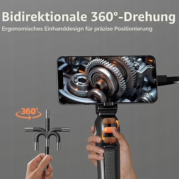 Wi-Fi Industrial Эндоскоп 1080p HD Цифровой Borescope IP67 Водонепроницаемый S6, фото 4