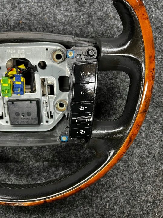 Руль деревянный VW tuareg мультифункциональный, фото 3