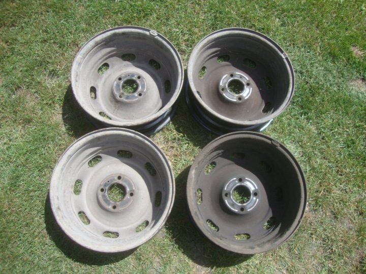 4× Штампованный диск Peugeot OE 6.0" x 15" 4x108 ET 27, фото 3