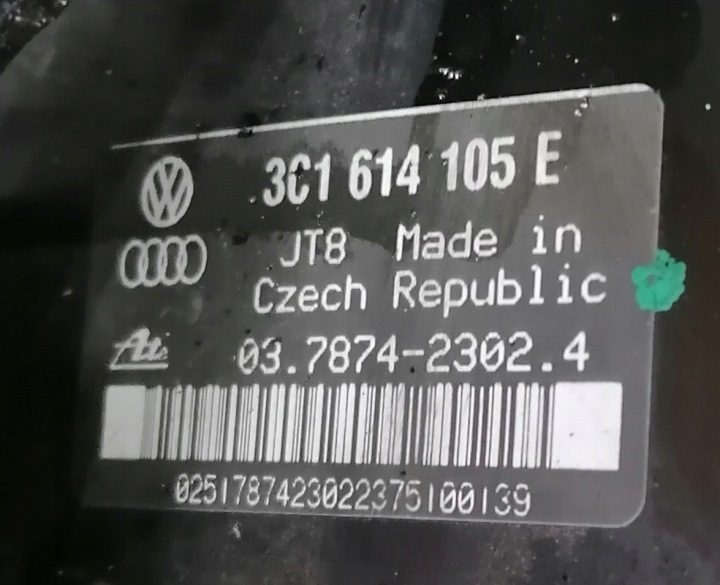 VW PASSAT B6 05- 2.0 FSI ВАКУУМНЫЙ УСИЛИТЕЛЬ ТОРМОЗОВ 3C1614105E, фото 2