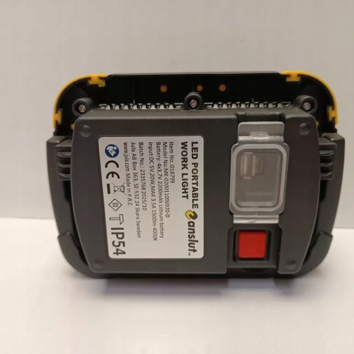 Фара рабочего света LED аккумуляторная 1500 lm 20 Вт IP54, фото 7