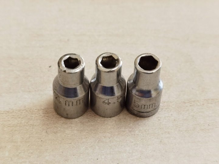 Насадки 1/4" 6-kątne 4, 4.5, 5 мм, фото 1