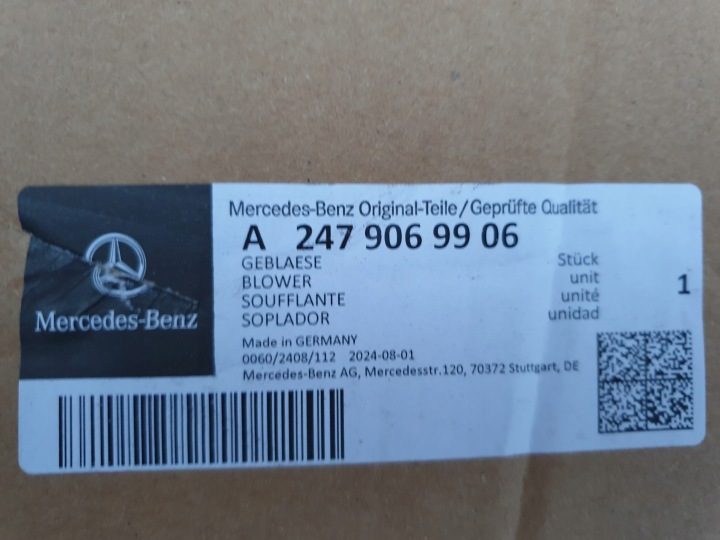 MERCEDES B-КЛАСС A-Класс W177 W247 GLB 247 GLA CLA 117 ВЕНТИЛЯТОР, фото 7