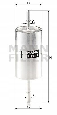 Mann-Filter WK 614/46 Топливный фильтр, фото 10