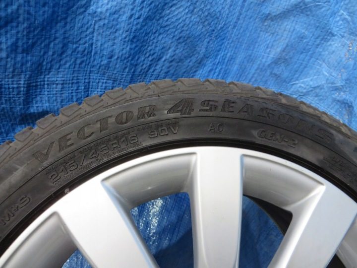 AUDI A1 S1 8X0 КОЛЕСА ДИСКИ 7X16 16 ДЮЙМОВ 215/45/16 8X0601025BB ВСЕСЕЗОННЫЕ, фото 9