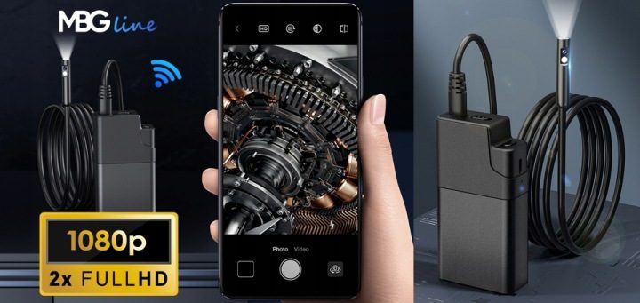 Эндоскоп MBG Line W500 DUO 5m 5.5 мм 2x FHD с модулем WI-FI, фото 11