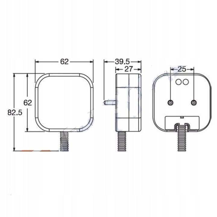 Фонарь габаритный LED фонарь крыла MAN F2000 L2000 TGA TGL TGM TGS TGX 93-, фото 4