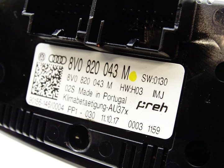 БЛОК УПРАВЛЕНИЯ КЛИМАТОМ ОБДУВА AUDI A3 S3 Sportback 8V - 8V0820043M, фото 6