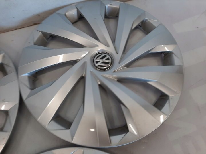 4× Колпак Volkswagen OE Оригинальный 15" серебристый, фото 4