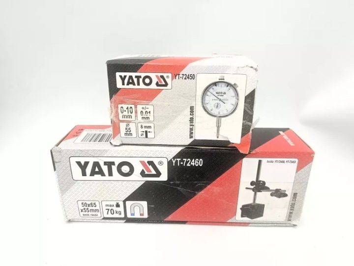 Yato YT-72460 Statyw магнитный для датчика zegarowego блокиратор 50x65x55 мм, фото 1