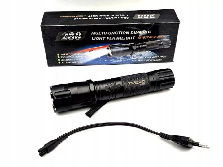 Фонарик LED Policyjna Cree + Laser LED, фото 2