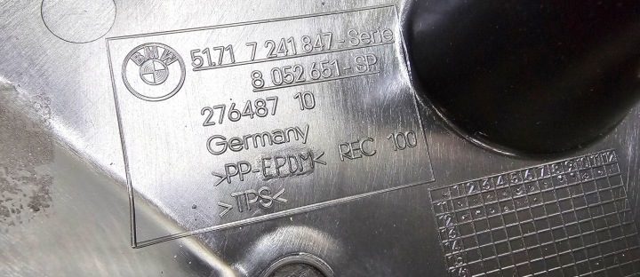 BMW F20 F21 F22 ТРЕУГОЛЬНИК ЗАЩИТА НИЖНЯЯ ПОДКРЫЛКА ЛЕВАЯ ПЕРЕДНЯЯ ОРИГИНАЛ 7241847, фото 12