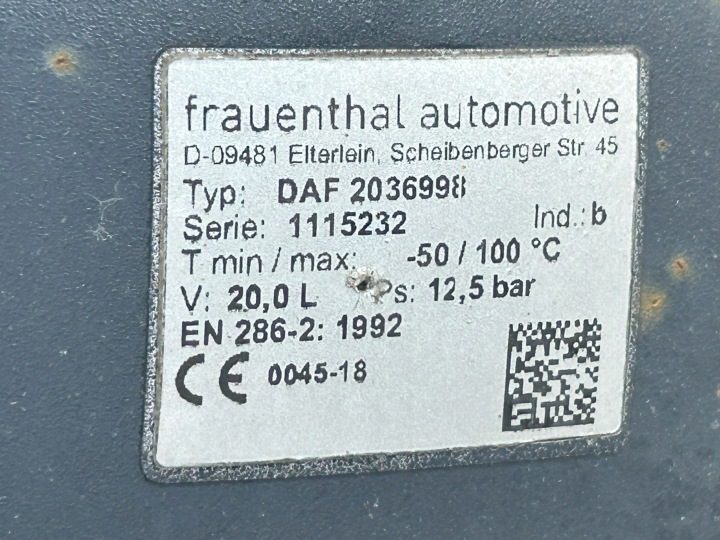 РЕСИВЕР БАЛЛОН 20L DAF XF 106 2036998, фото 3
