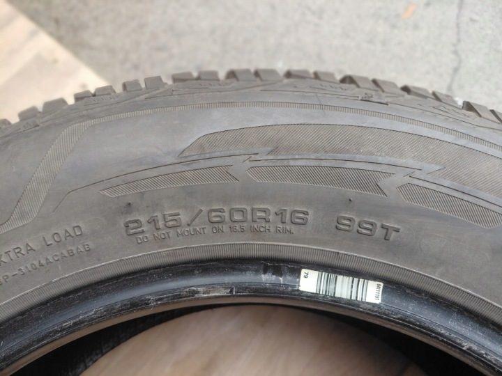 2× Шина зимняя Goodyear UltraGrip Ice Arctic 215/60R16 99 т сцепление на снегу (3PMSF), фото 6