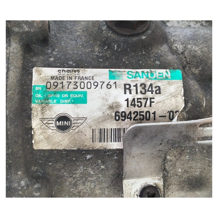КОМПРЕССОР КОНДИЦИОНЕРА Mini R56 1.6B 9HZ 694250103, фото 8