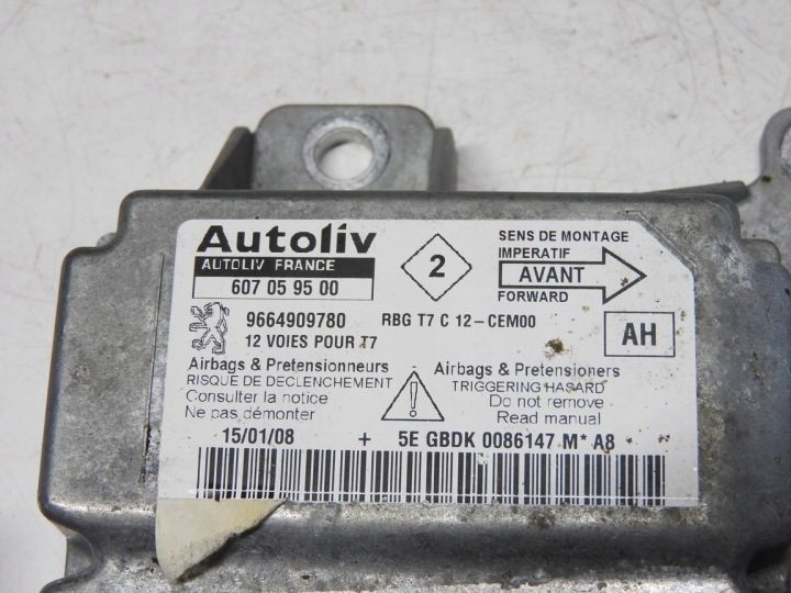 Модуль датчик airbag Peugeot OE 9664909780, фото 3