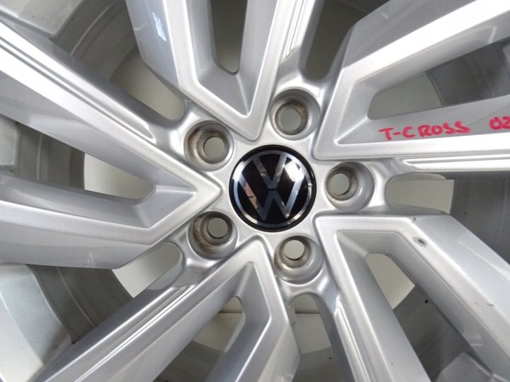 VW T-CROSS КОЛЕСА ЛИТЫЕ ДИСКИ ШИНЫ BRIDGESTONE 205/60R16 2GM601025S ЛЕТО, фото 3
