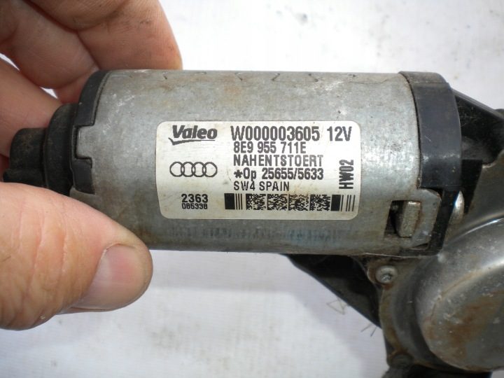 МОТОРЧИК ДВОРНИКА ЗАДНИЙ 8E9955711E AUDI A3 8P, фото 4
