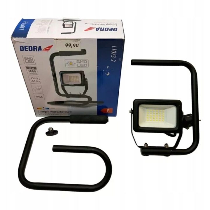 Лампа переносная 20W SMD LED, 2200lm, подставка, IP65, DEDRA L1073-2, фото 4